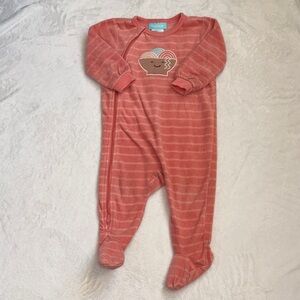 (2 for $10) PEKKLE Striped baby One Piece footie/ sleeper